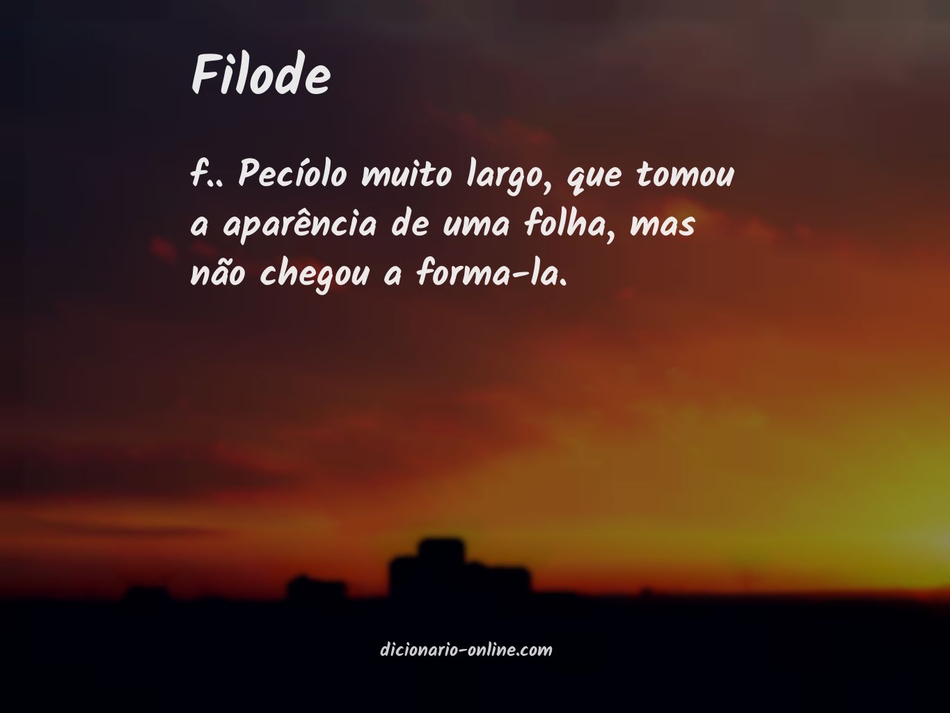 Significado de filode