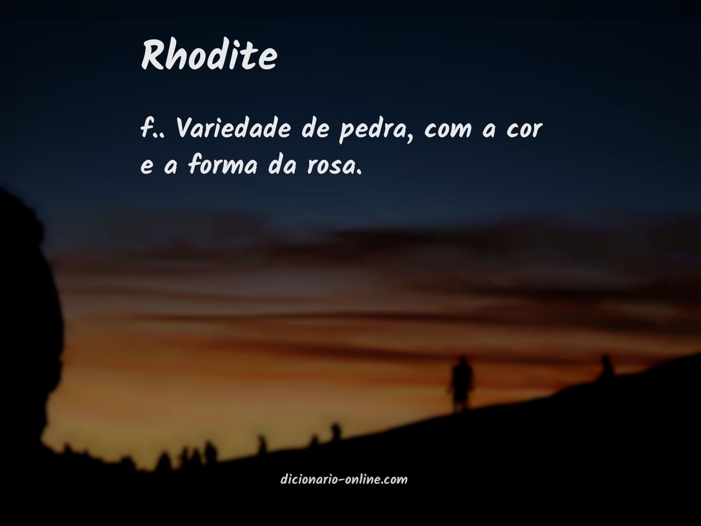 Significado de rhodite
