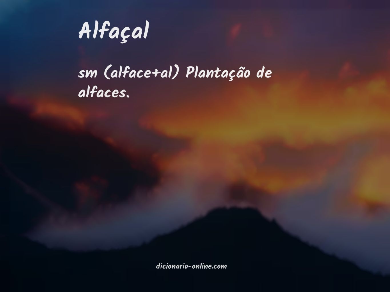 Significado de alfaçal