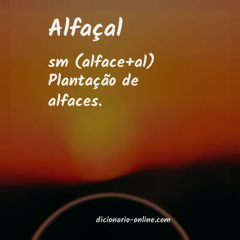 Significado de alfaçal
