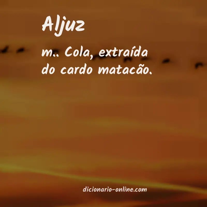 Significado de aljuz