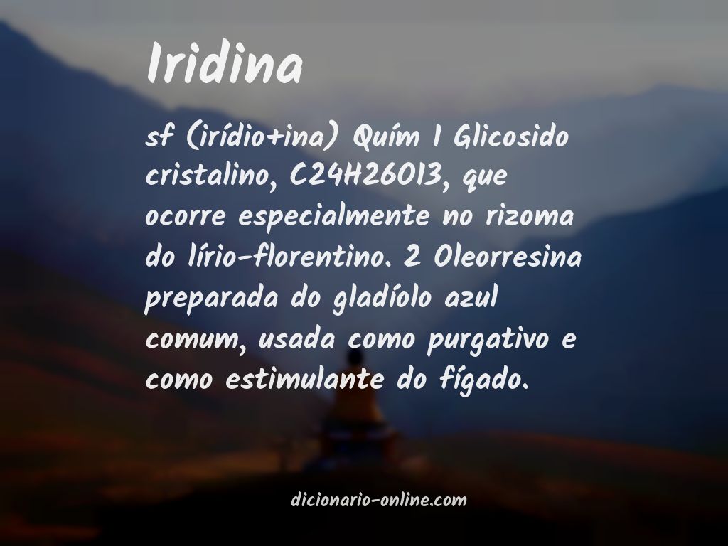 Significado de iridina