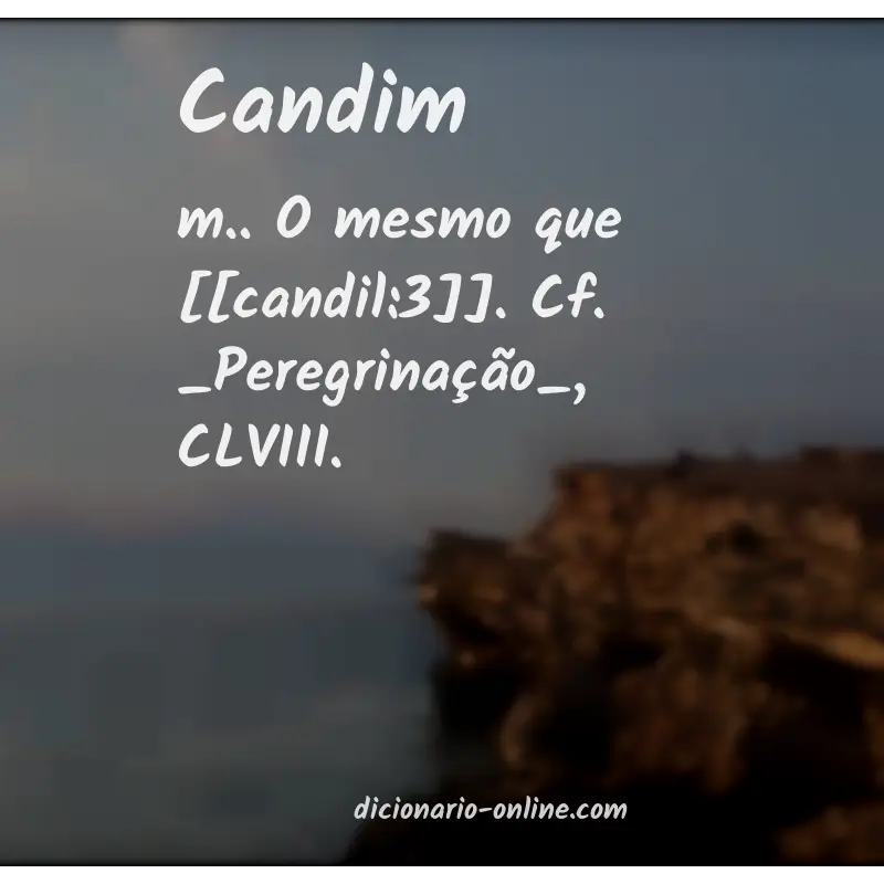 Significado de candim