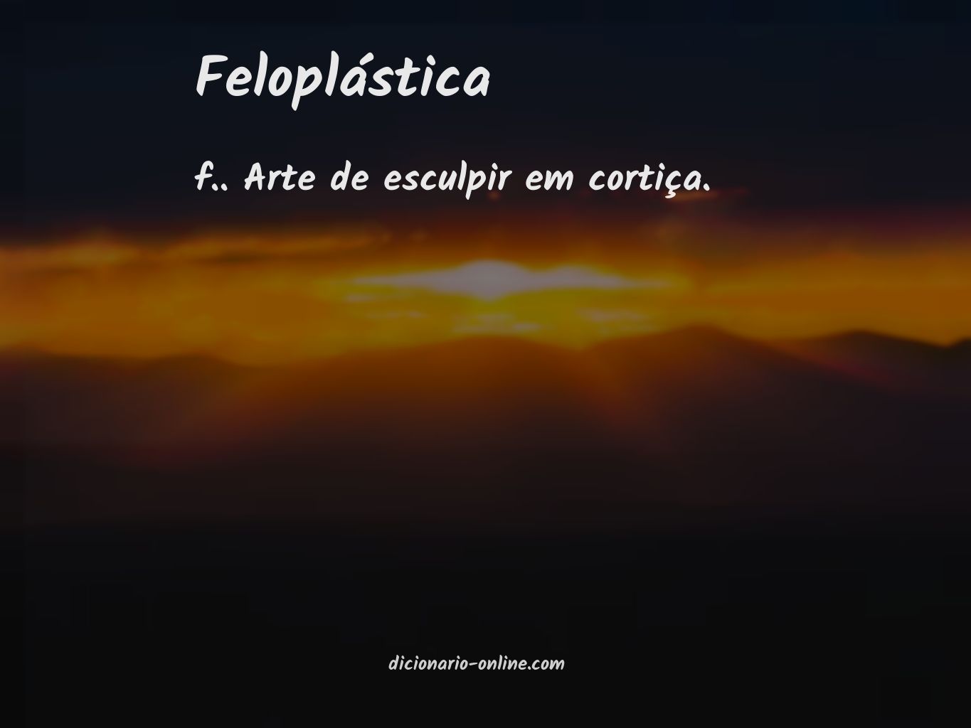 Significado de feloplástica