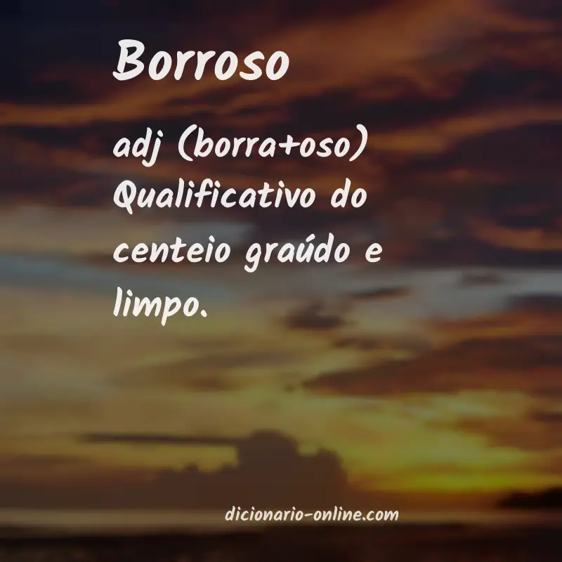 Significado de borroso