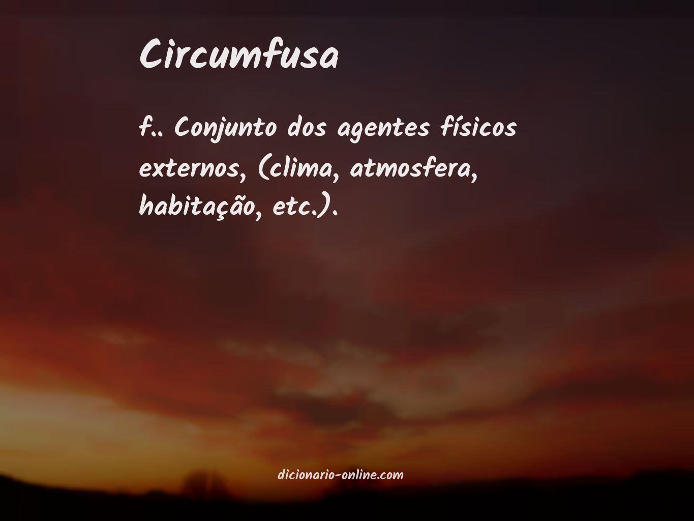 Significado de circumfusa