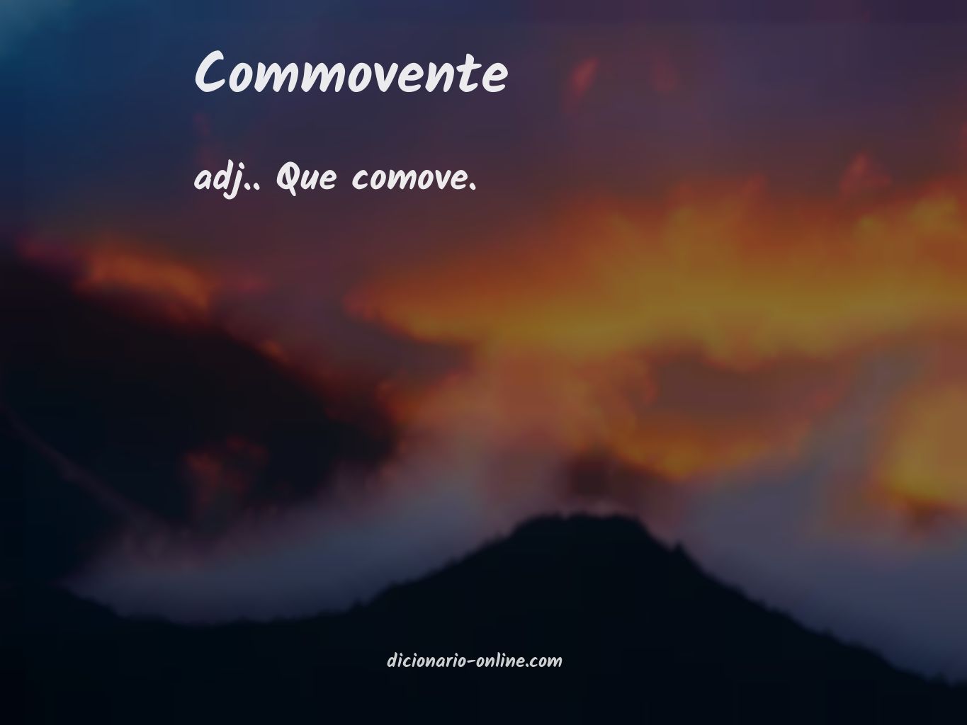 Significado de commovente