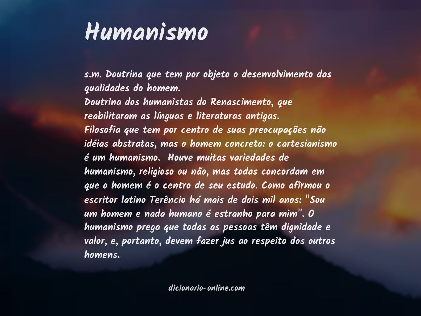 Significado de humanismo