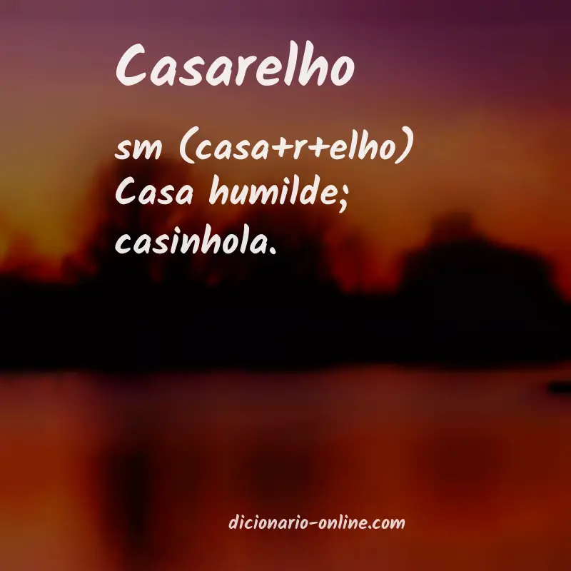 Significado de casarelho
