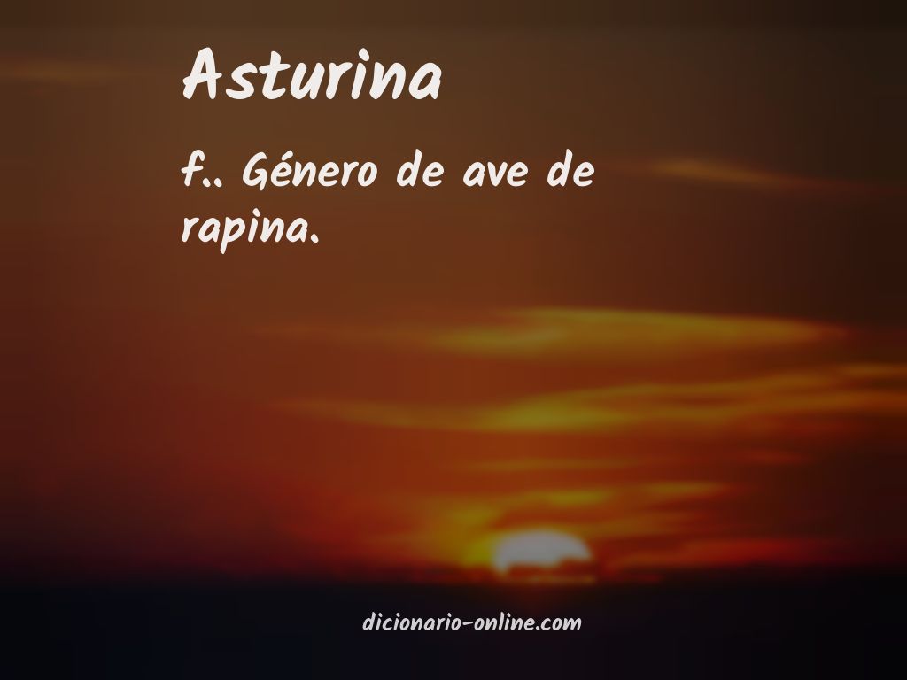 Significado de asturina