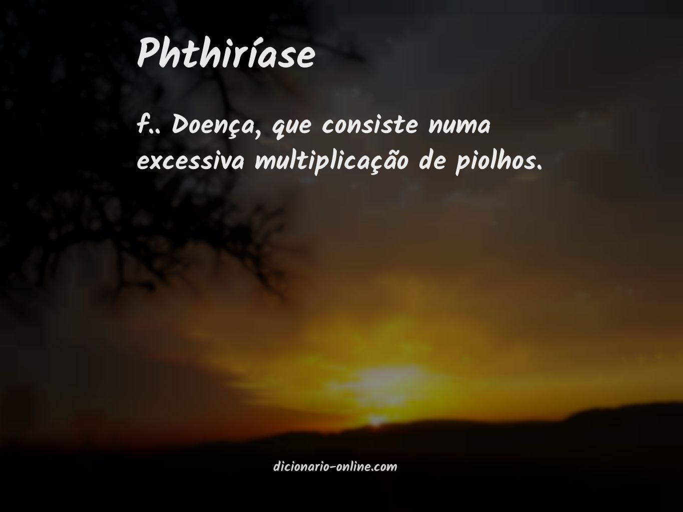 Significado de phthiríase