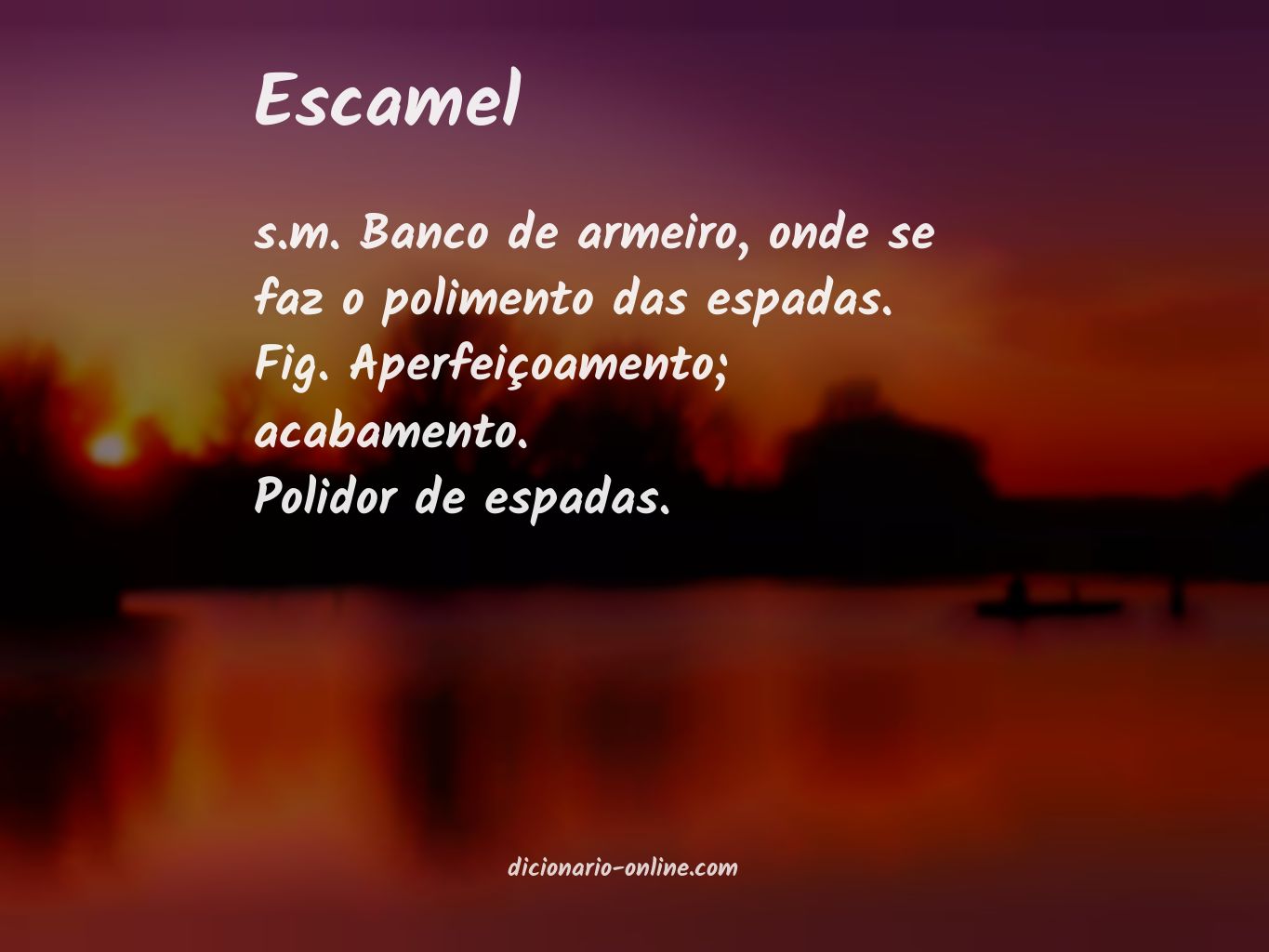 Significado de escamel