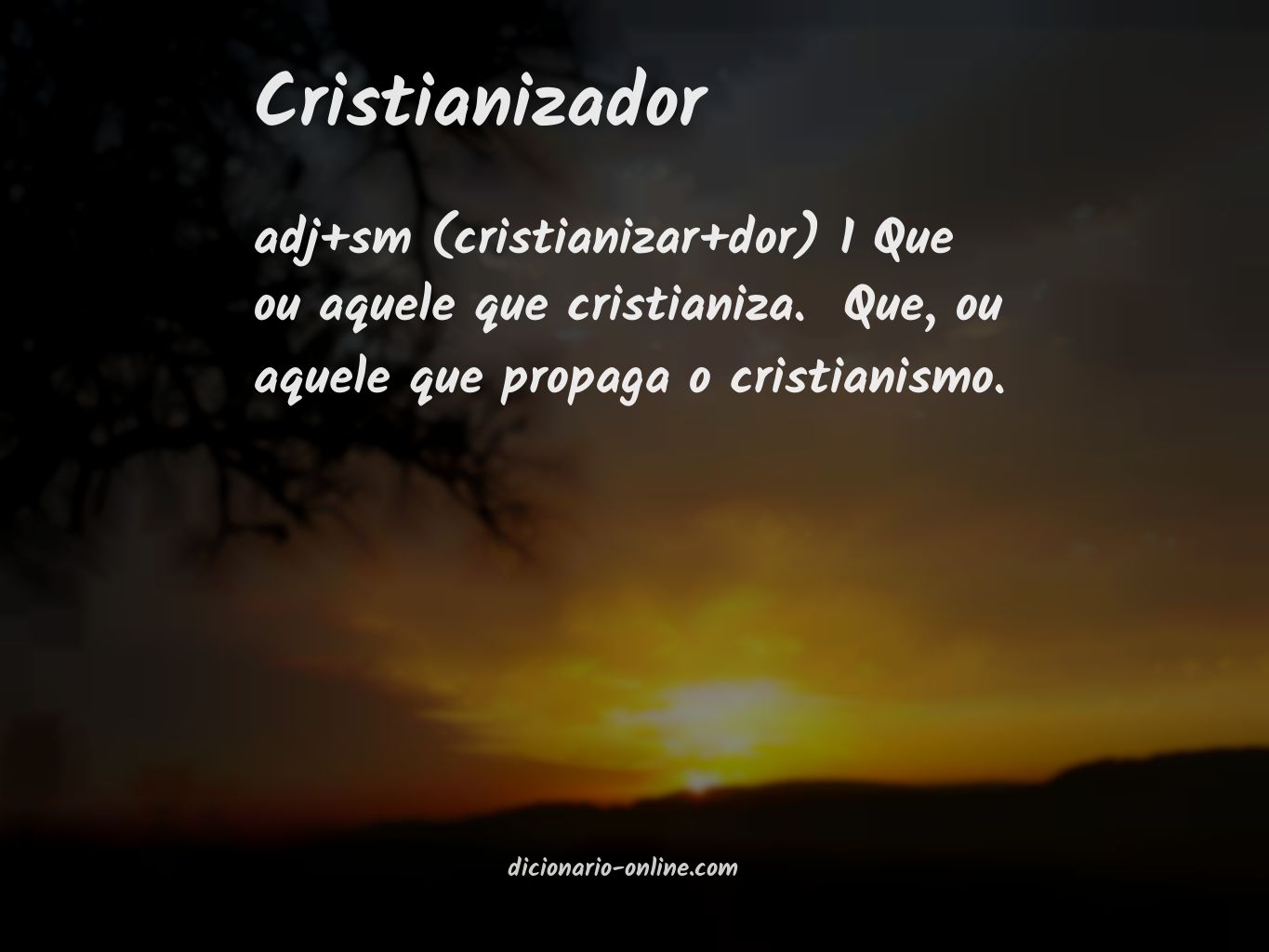 Significado de cristianizador