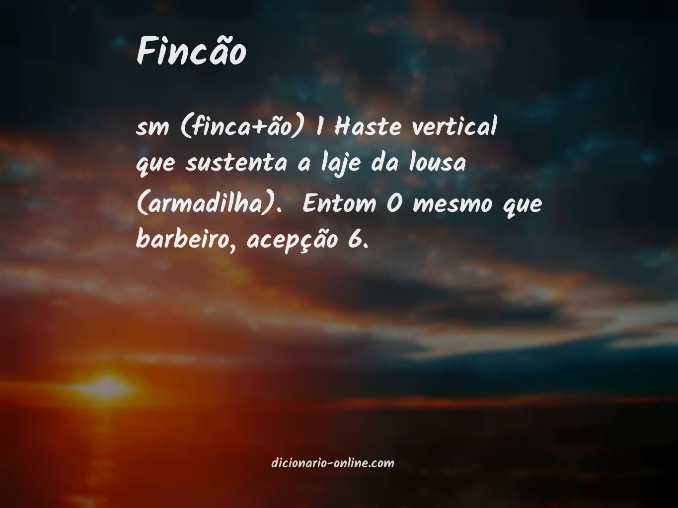 Significado de fincão