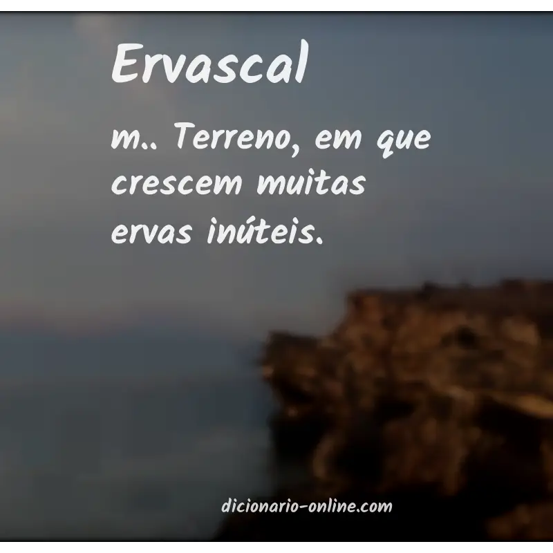 Significado de ervascal