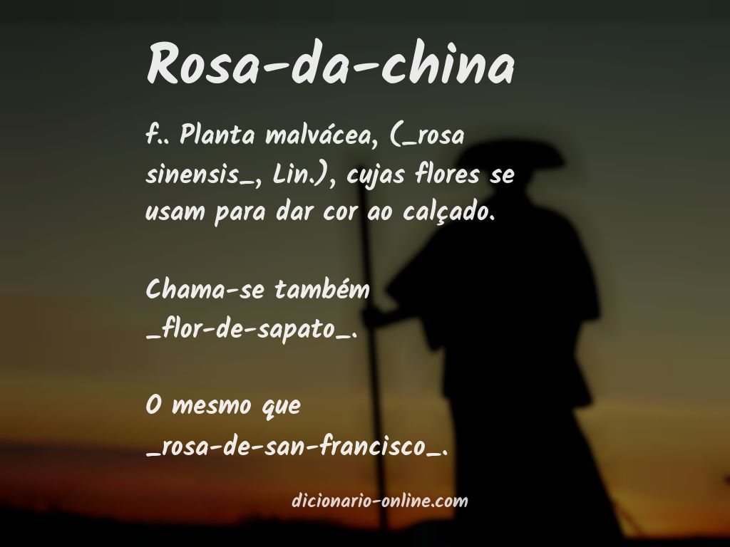 Significado de rosa-da-china