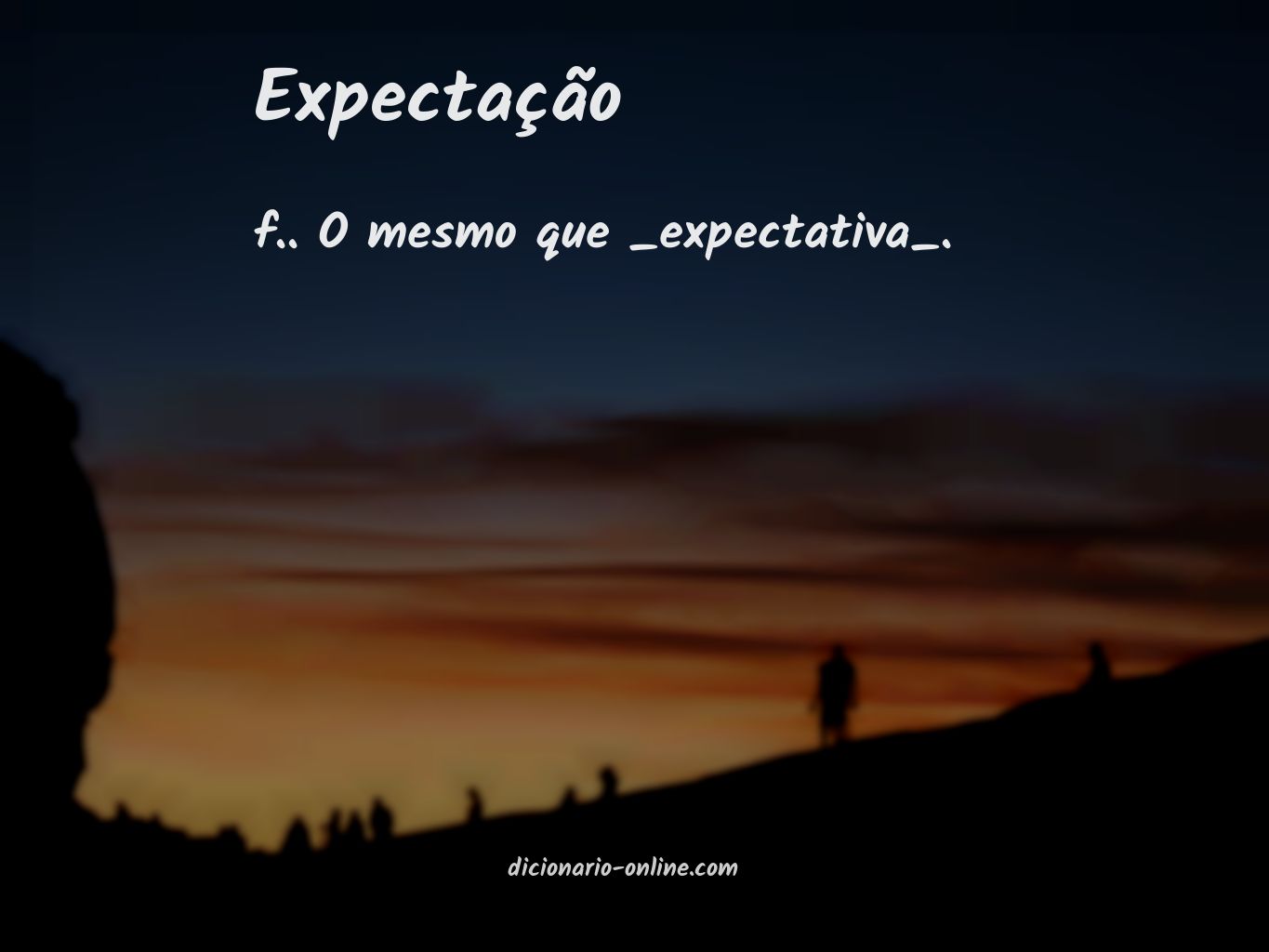 Significado de expectação