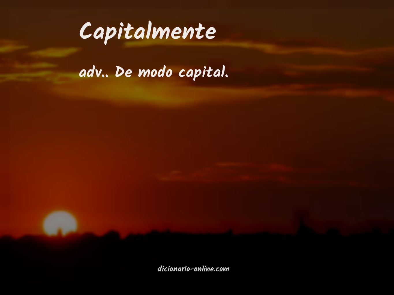 Significado de capitalmente