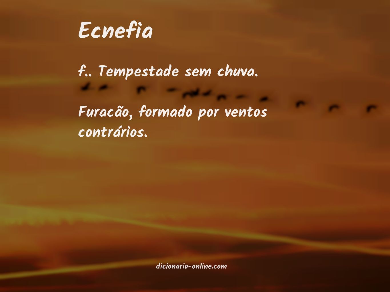 Significado de ecnefia