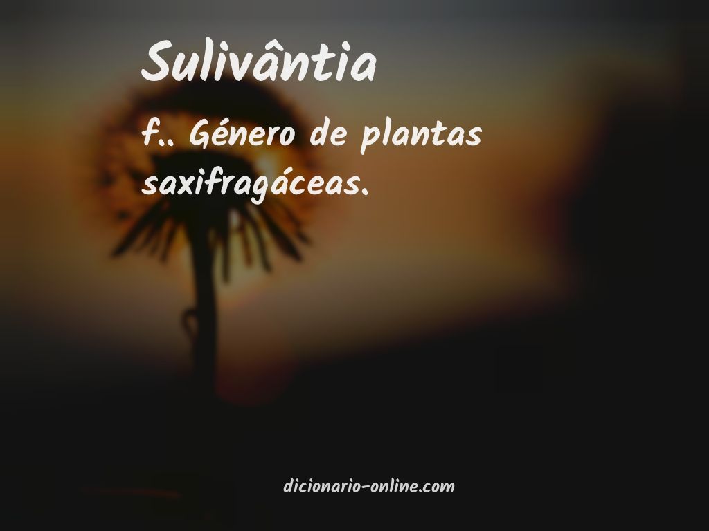 Significado de sulivântia