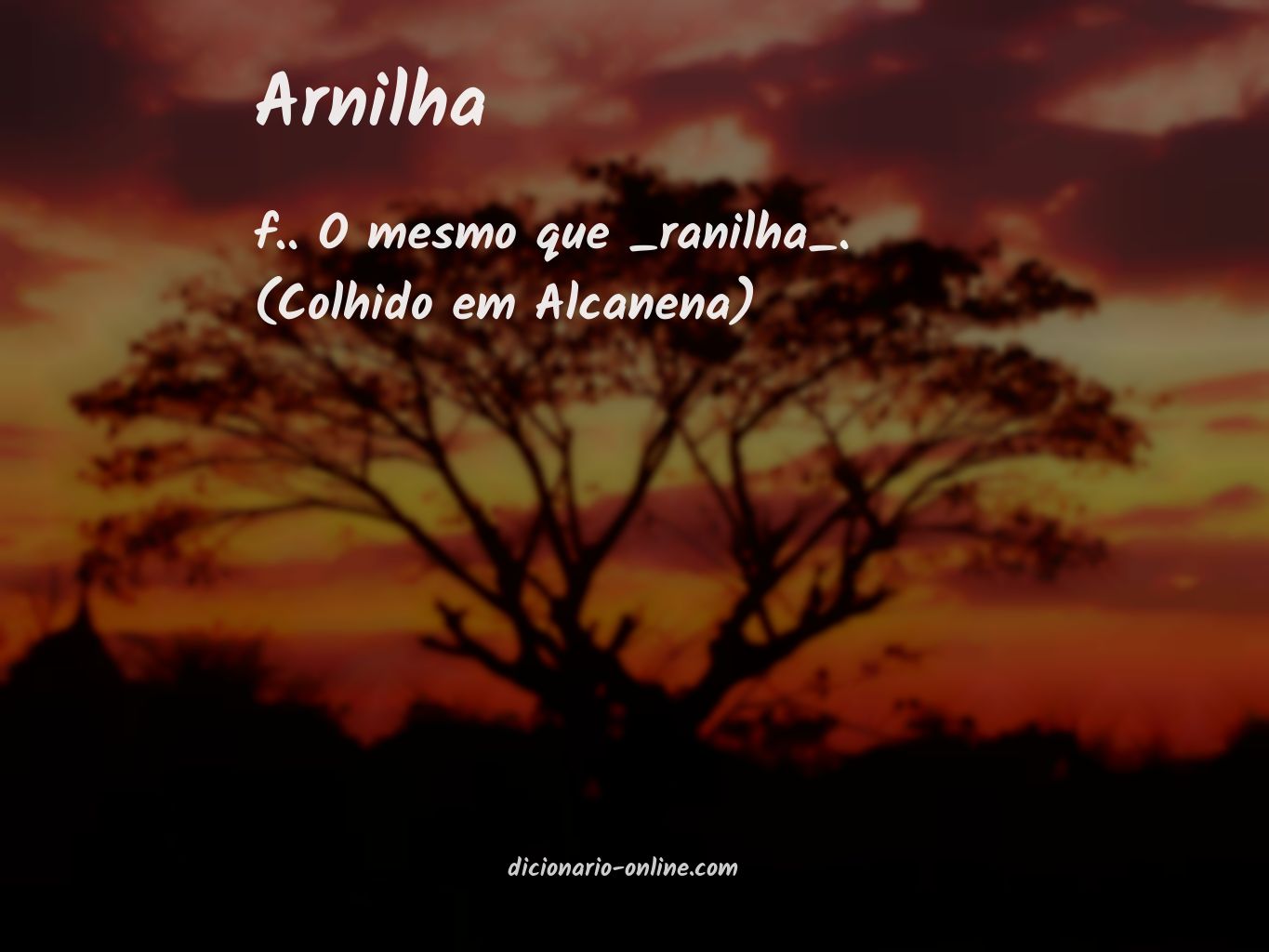 Significado de arnilha