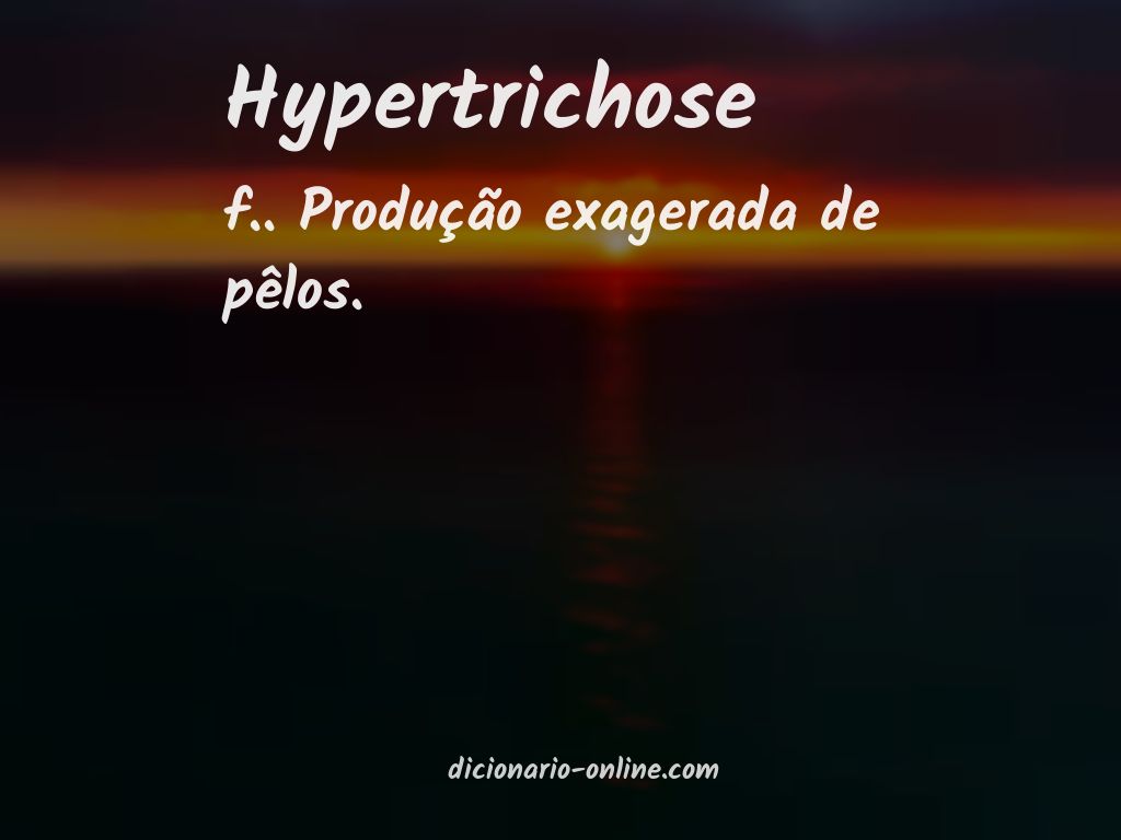 Significado de hypertrichose