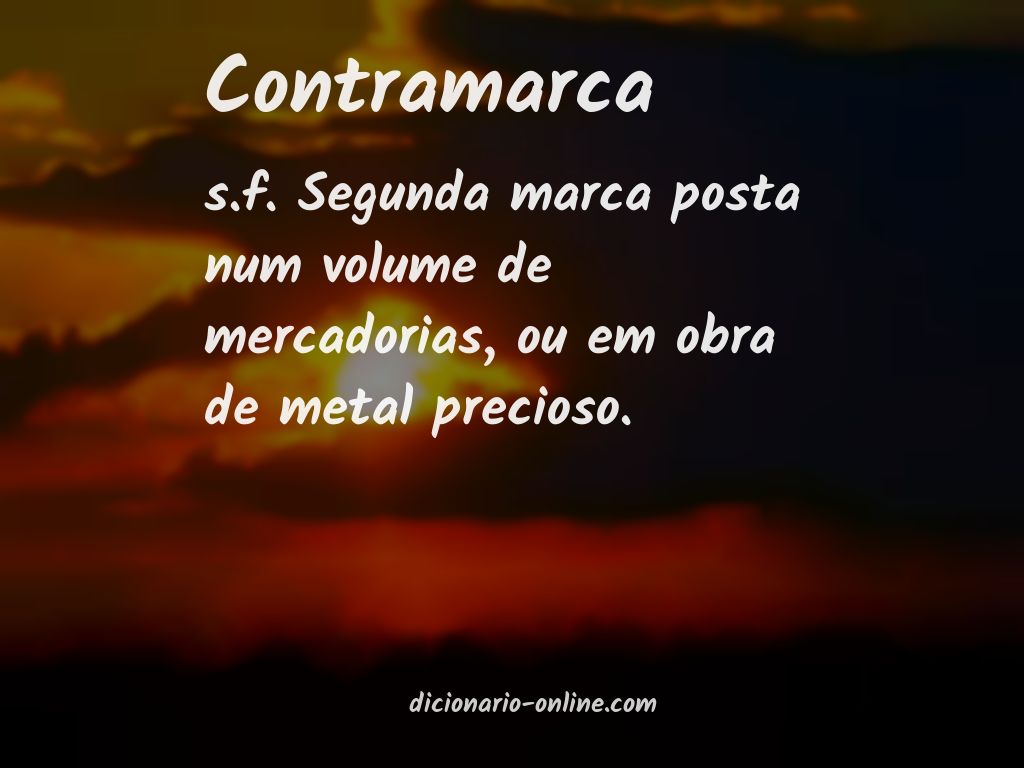 Significado de contramarca