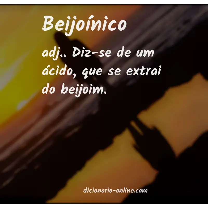 Significado de beijoínico