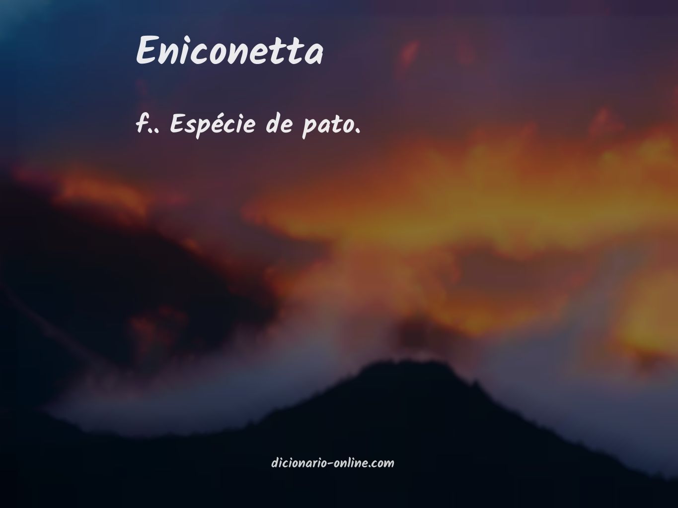 Significado de eniconetta