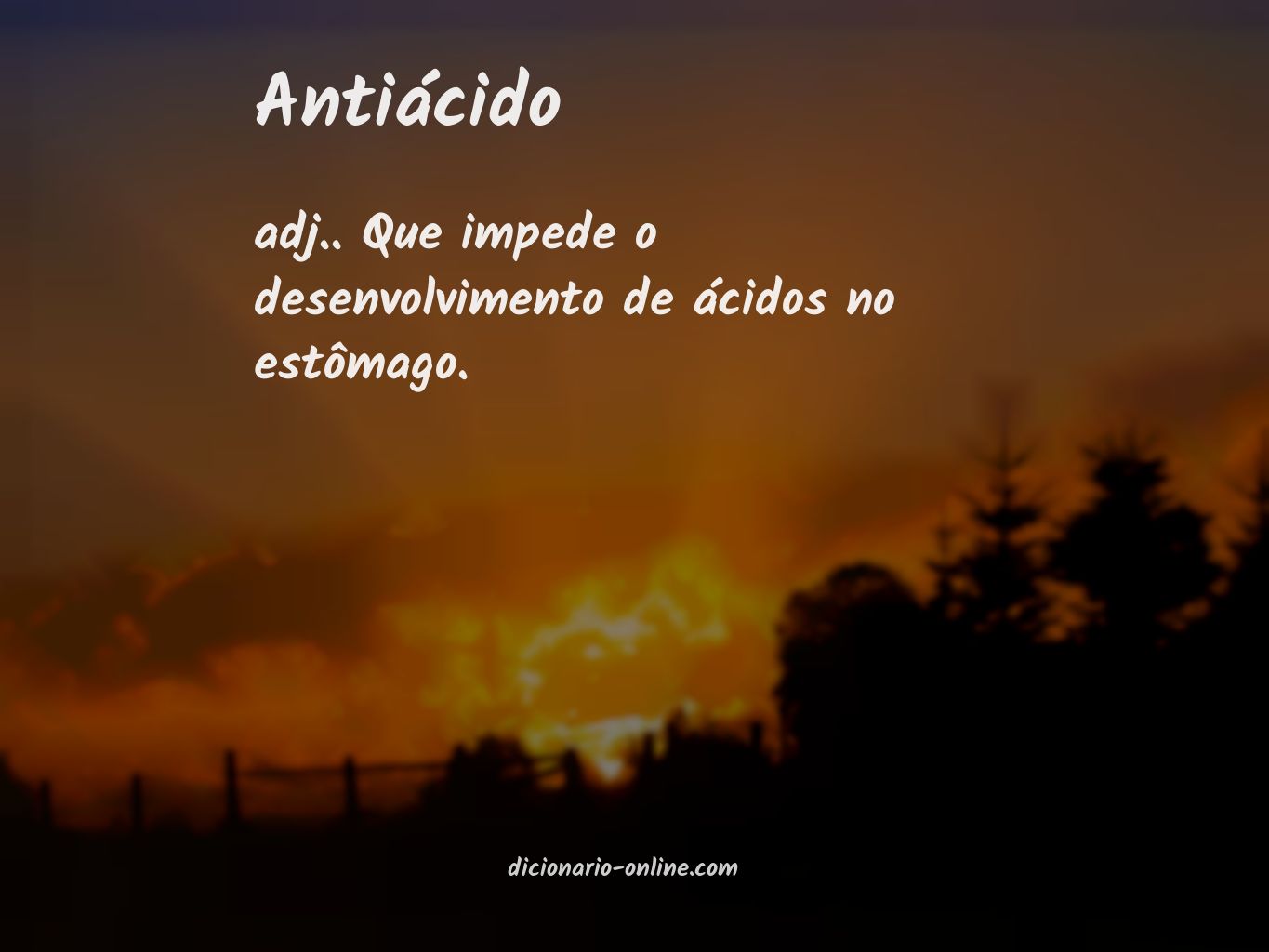 Significado de antiácido