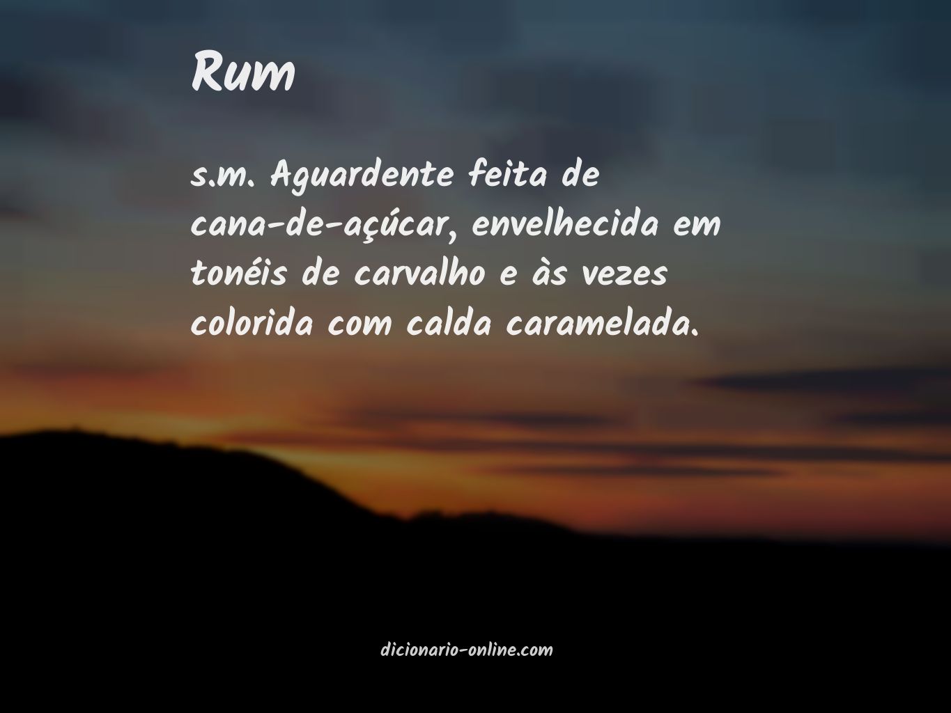 Significado de rum