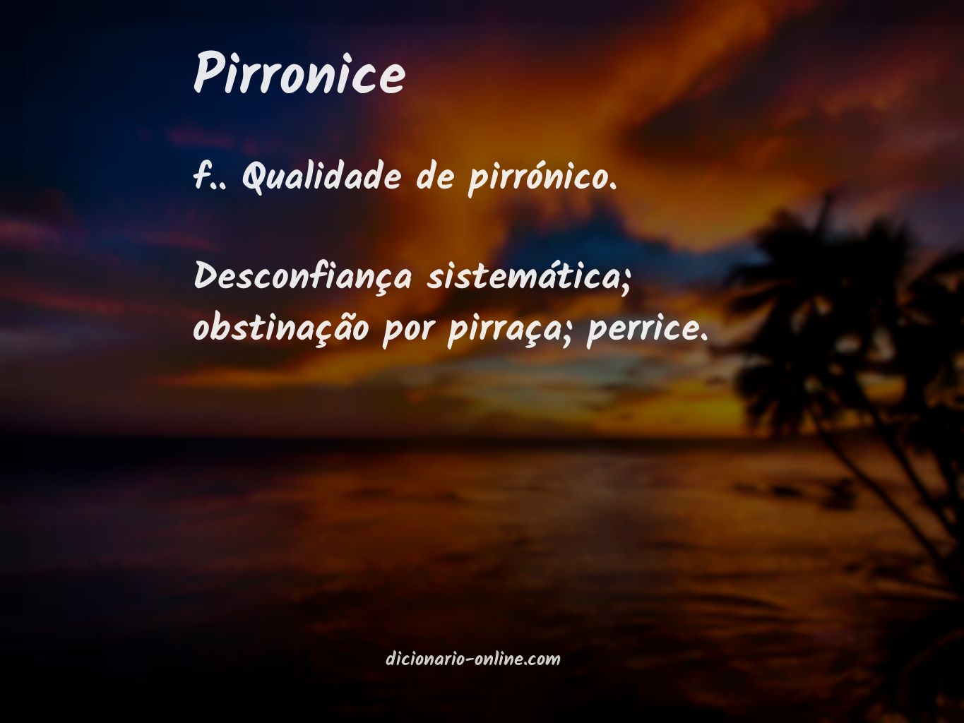 Significado de pirronice