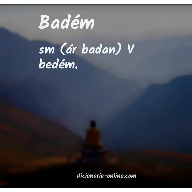 Significado de badém