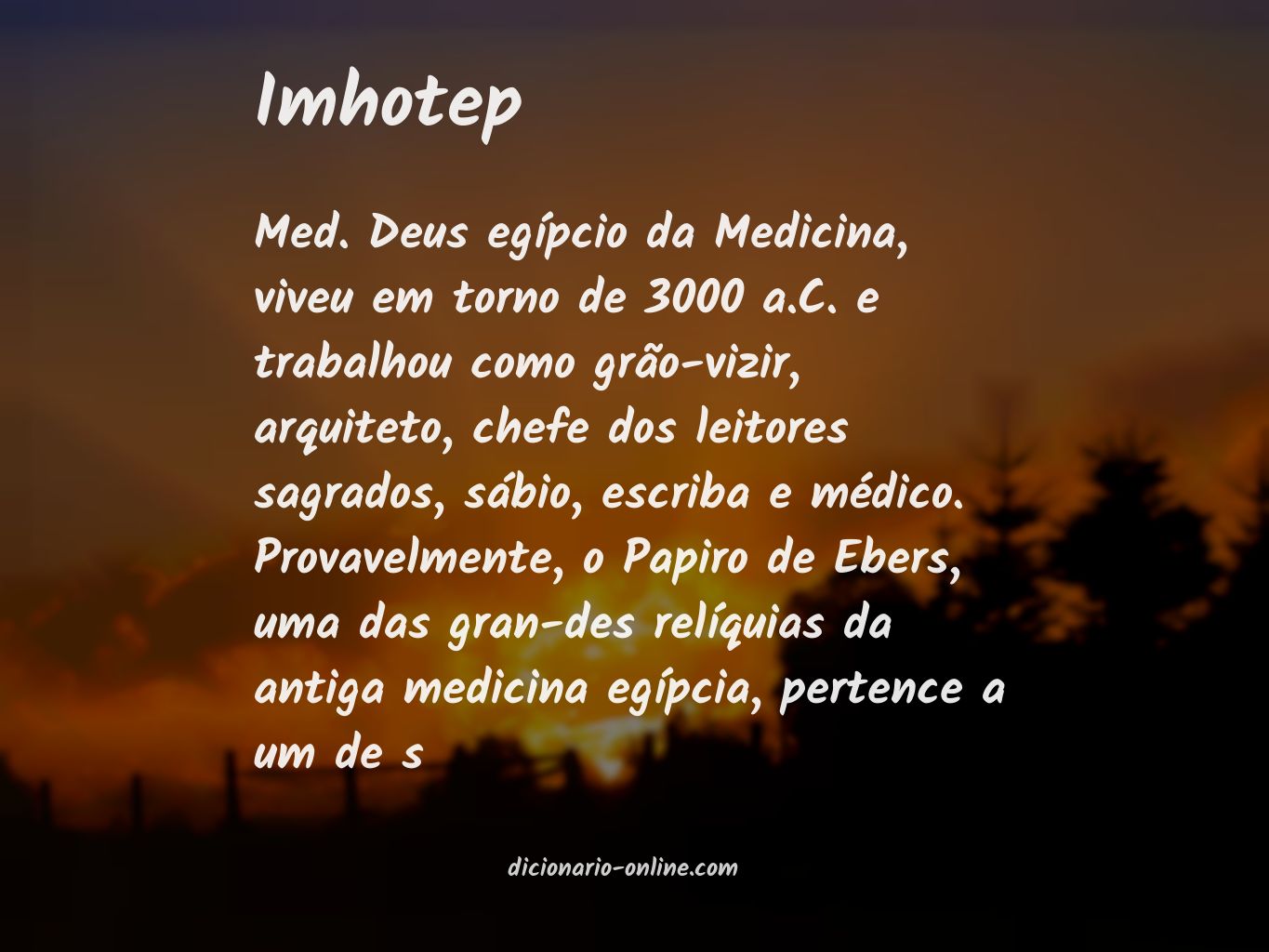 Significado de Imhotep