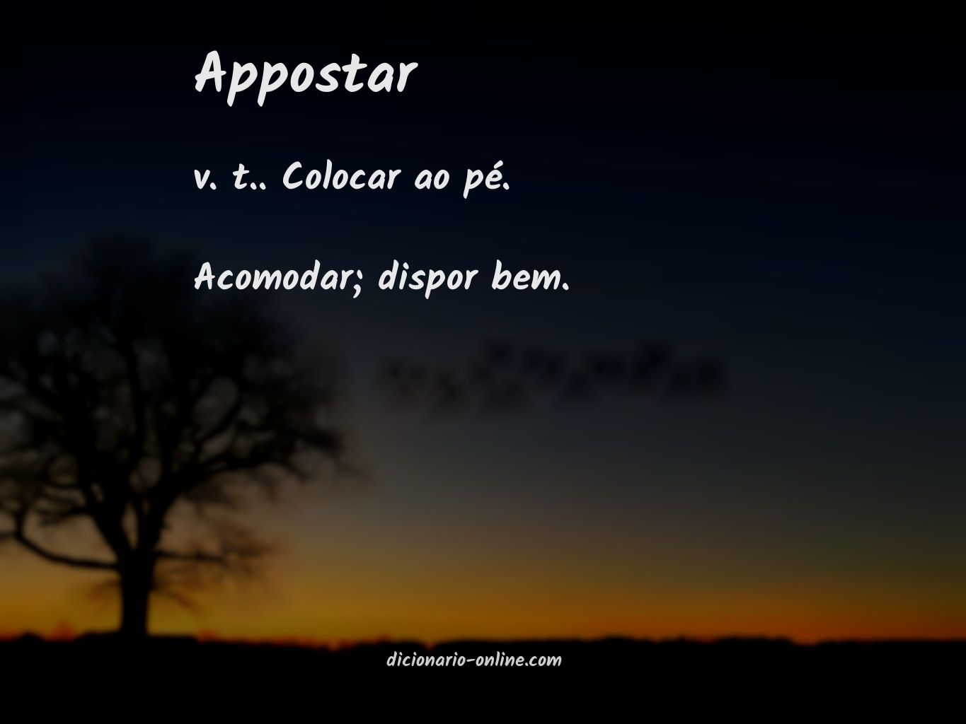 Significado de appostar