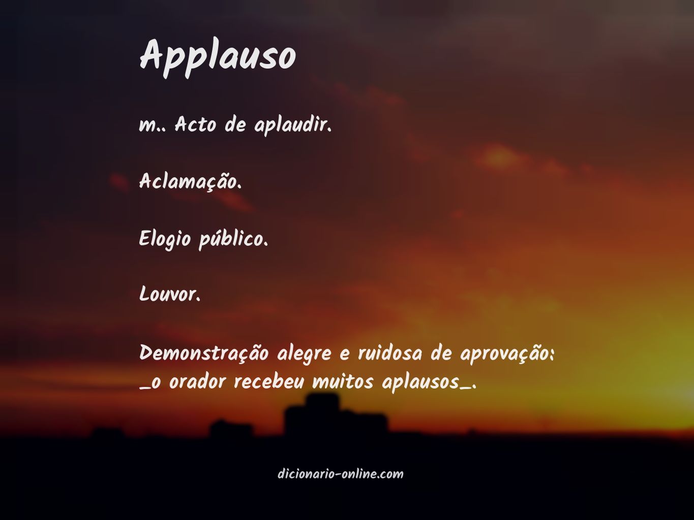 Significado de applauso