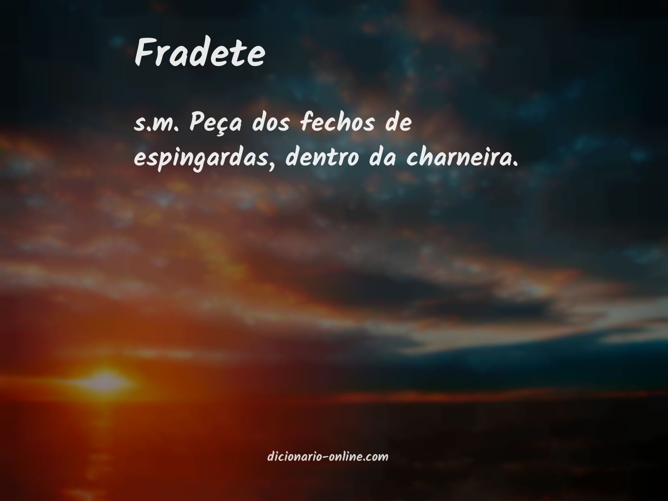 Significado de fradete