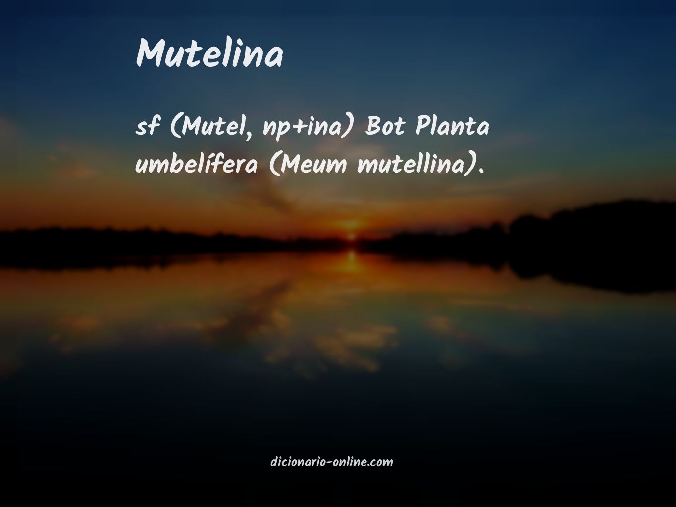 Significado de mutelina