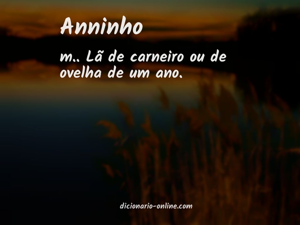 Significado de anninho