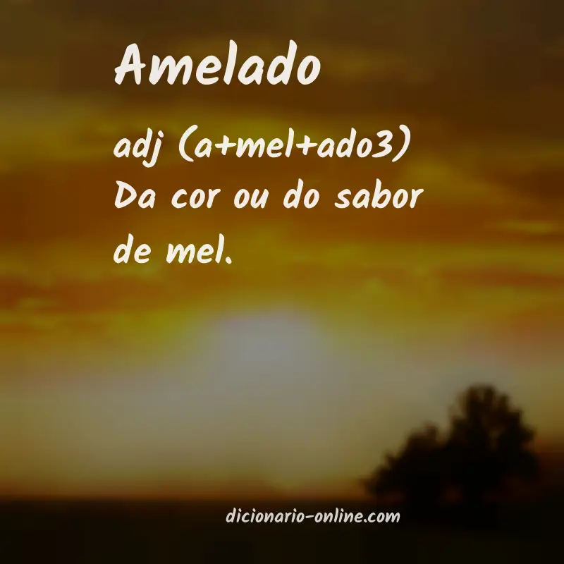 Significado de amelado