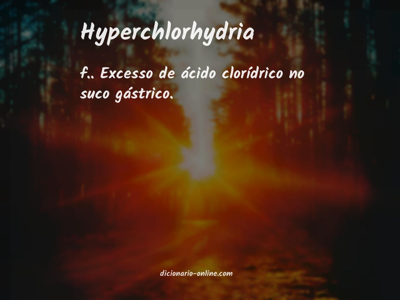 Significado de hyperchlorhydria