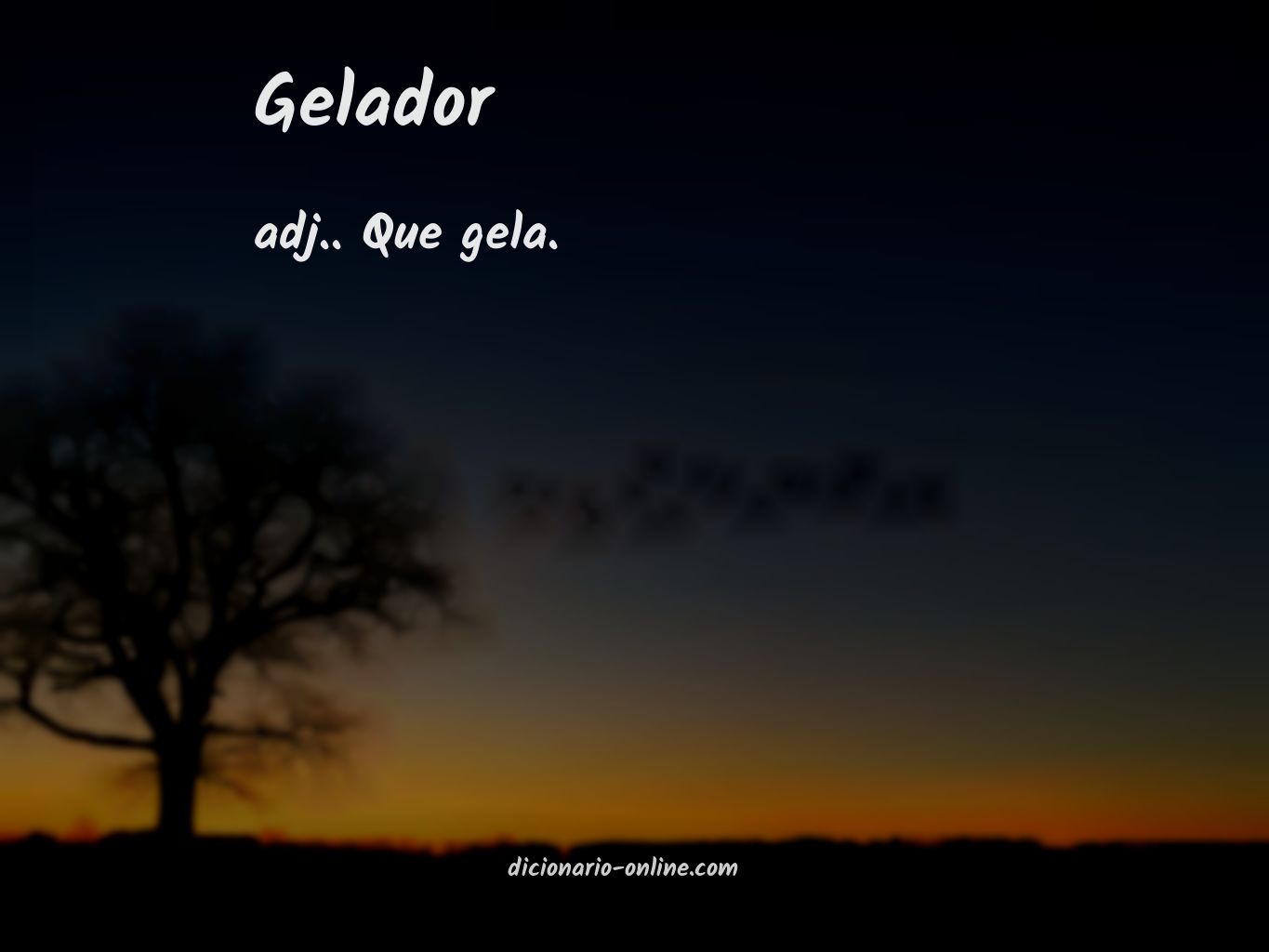 Significado de gelador