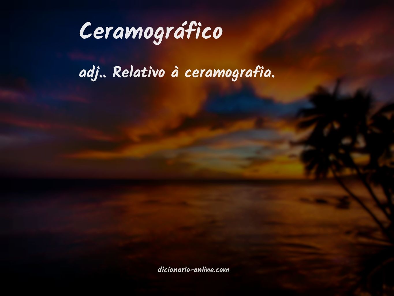 Significado de ceramográfico