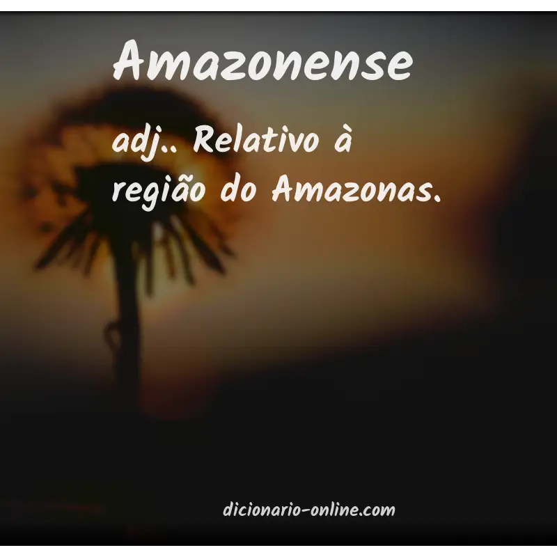 Significado de amazonense
