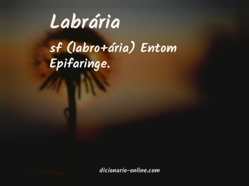 Significado de labrária