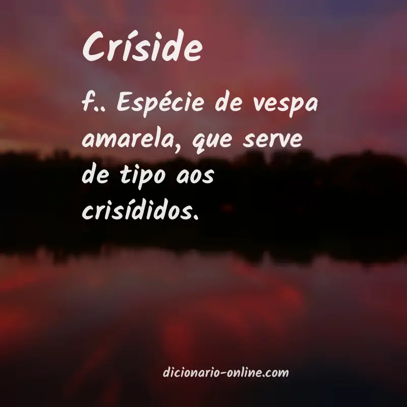 Significado de críside