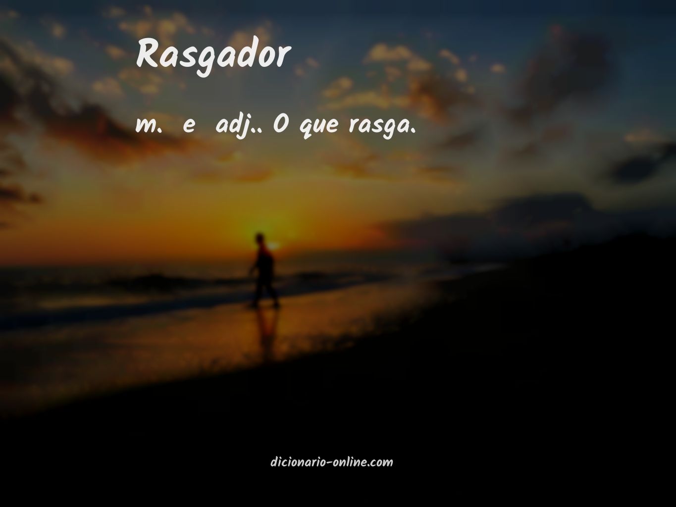 Significado de rasgador