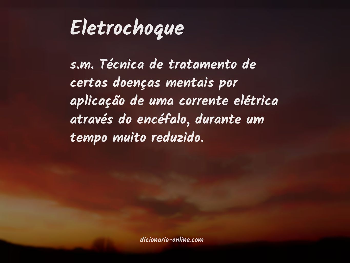 Significado de eletrochoque