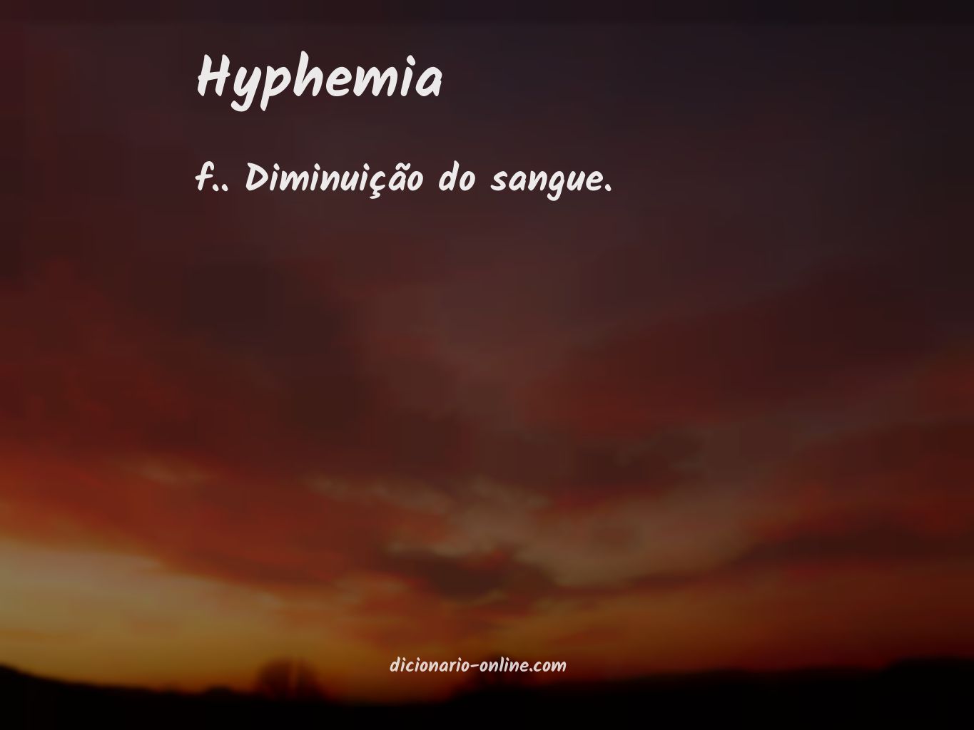 Significado de hyphemia
