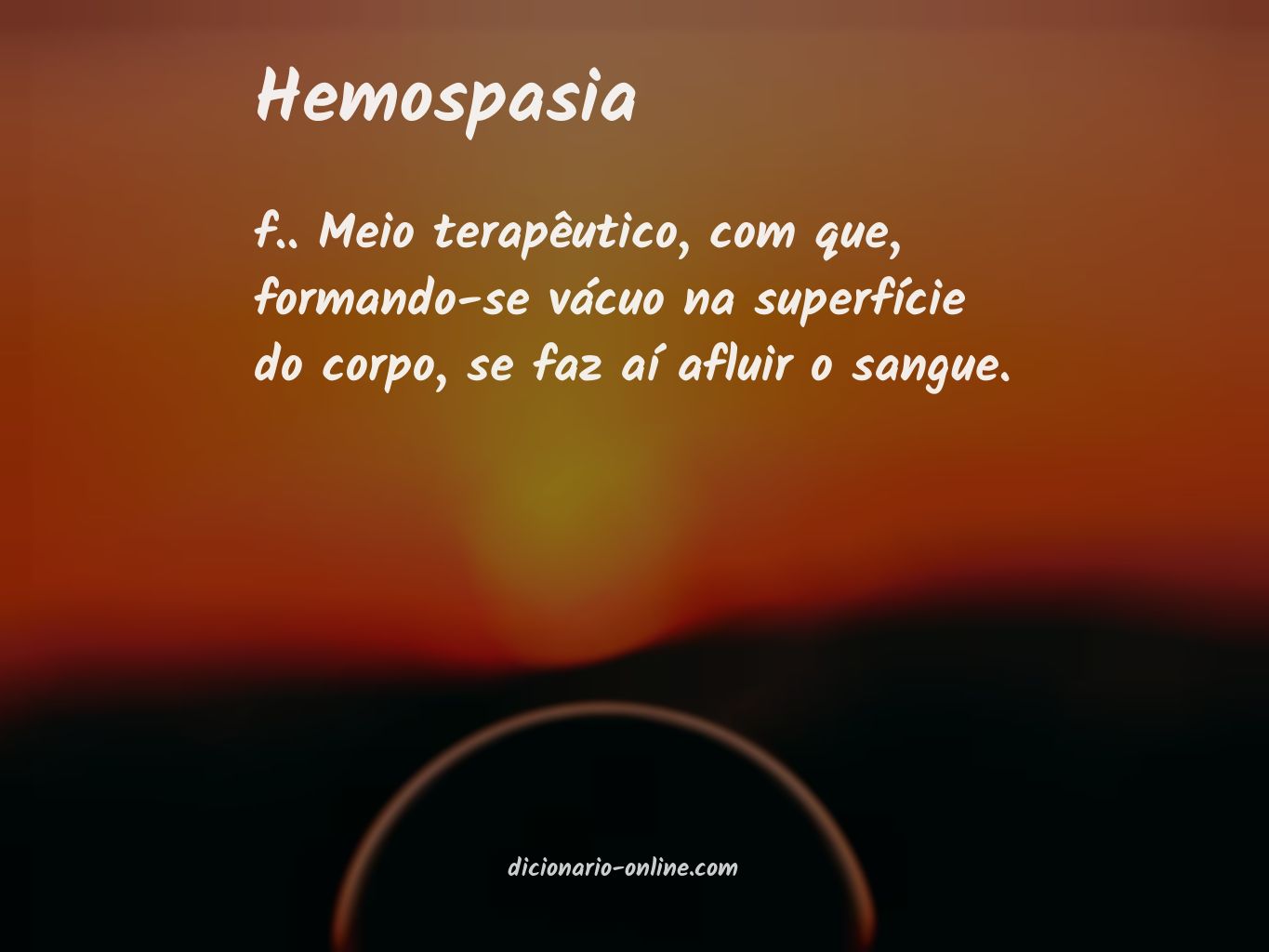 Significado de hemospasia
